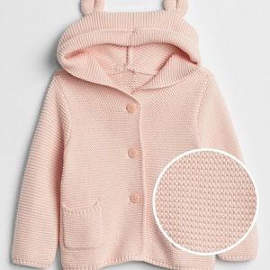 BABY GAP girl Brannan Bear sweater milkshake pink